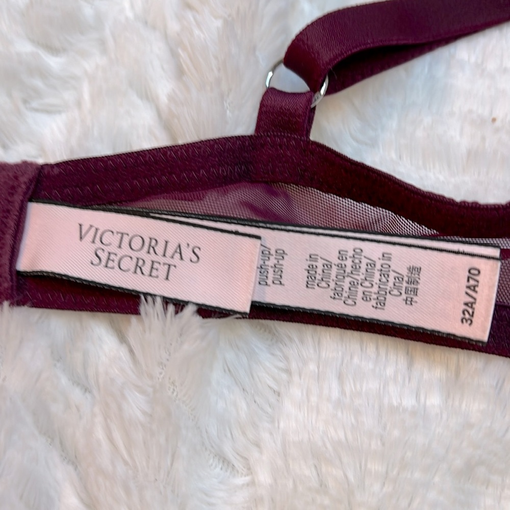 Victoria’s Secret Dream Angels Eggplant Push-Up Bra. Size 32A. EUC - Picture 4 of 5